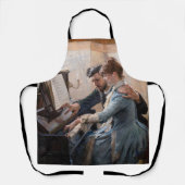 アルベルト・エーデルフェルト - ピアノを弾く エプロン (正面)