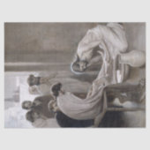 アルベルト・エーデルフェルト - 弟子たちの足を洗うイエス 薄葉紙 (正面)