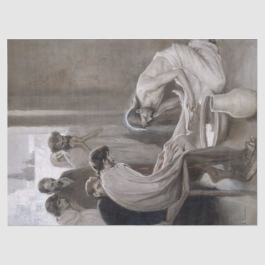 アルベルト・エーデルフェルト - 弟子たちの足を洗うイエス 薄葉紙 (正面)