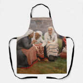 アルベルト・エーデルフェルト - 教会の外の女性たち エプロン (正面)