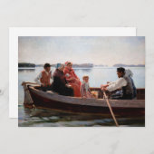 アルベルト・エーデルフェルト - 洗礼式へ行く 招待状 (正面/裏面)