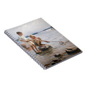 アルベルト・エーデルフェルト - 浜辺で遊ぶ少年たち ノートブック (右側)