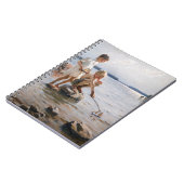 アルベルト・エーデルフェルト - 浜辺で遊ぶ少年たち ノートブック (左側)