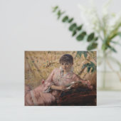 アルベルト・エーデルフェルト - 読書するパリの女性 ポストカード (スタンド正面)