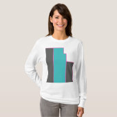 アルベルブランドのロゴウィメンズ長袖Tシャツ Tシャツ (正面フル)