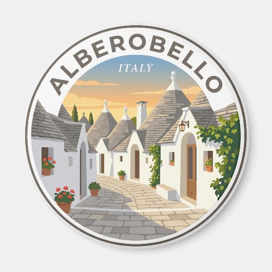 アルベロベッロ イタリア マグネット (正面)
