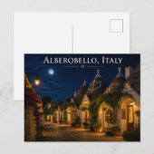 アルベロベッロ イタリア 夜 はがき (正面/裏面)