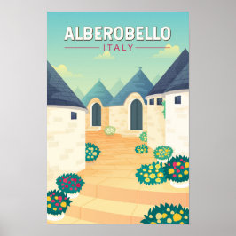 アルベロベッロ イタリア 旅行 アート ヴィンテージ ポスター