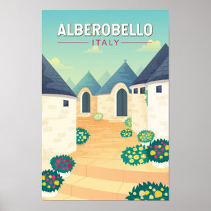 アルベロベッロ イタリア 旅行 アート ヴィンテージ ポスター