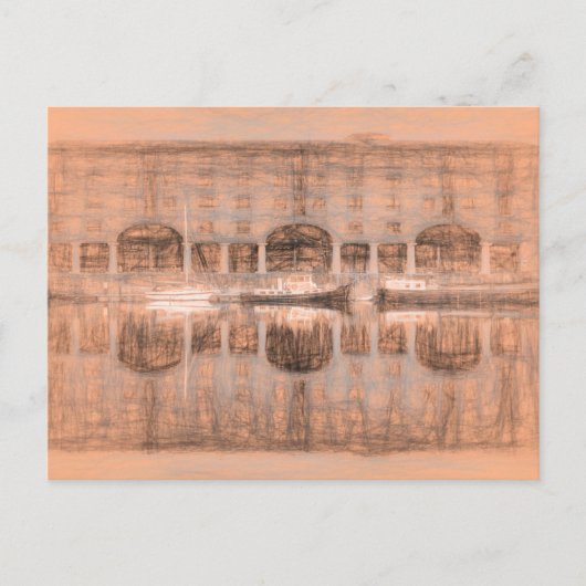 アルベール王室の波止場リバプールダヴィンチ ポストカード (正面)