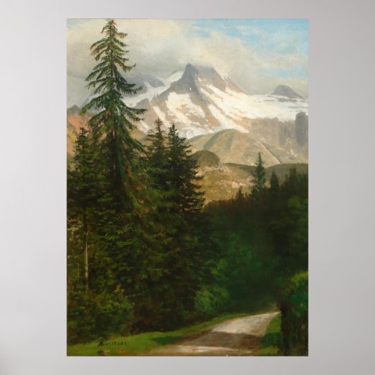 アルベール絵画・ビエルシュタットの雪高い国 ポスター (正面)