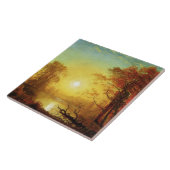 アルベール絵画・ビールシュタットの日の出 タイル (側面)