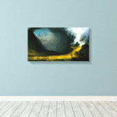 アルベール・ビエルシュタット・ストーム・イン・ザ・マウンテンズ キャンバスプリント (インサイチュ (ウッドフロア))