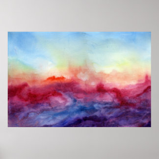 アルペギ水彩画プリントポスター ポスター