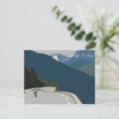 アルペドゥエスサイクリングデジタルプリント ポストカード (スタンド正面)