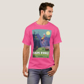 アルペドゥエスサイクリングポスター Tシャツ (正面フル)
