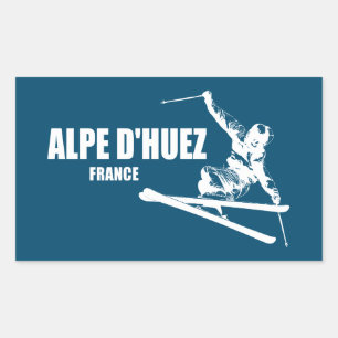 アルペドゥエスフランススキーヤー 長方形シール