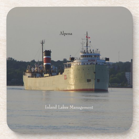 アルペナセット6個のプラスチック製コースター コースター (正面)