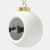 アルペナボールまたはスノーフレークオーナメント セラミックボールオーナメント (右)