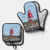 アルペナライトオーブンミット&ポットホルダーセット 鍋つかみ&鍋敷きセット (正面/裏面)