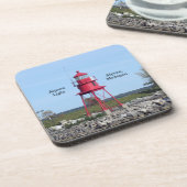 アルペナライトセット6懸命プラスチック製コースター コースター (左側)