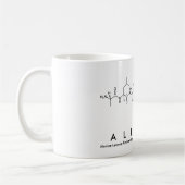 アルペレンペプチド名mug コーヒーマグカップ (左)