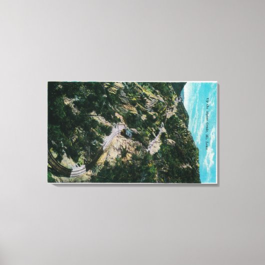 アルペングレードのローエマウン山カリフォルニア州ローエ キャンバスプリント (正面)