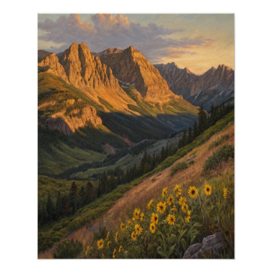 アルペングロウ・シンフォニー: 陽を守る黄金の山々 ポスター (正面)