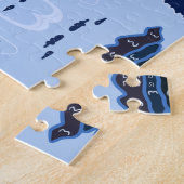 アルペングローウィンタースキースノーボードパズル ジグソーパズル (側面)