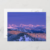 アルペングロー氷河のピークを打つ ポストカード (正面/裏面)