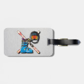 アルペンスキーはあなたの名前のヘルメットGooglesを追い出します ラゲッジタグ (裏面横)