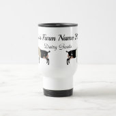 アルペンパーソナライズされた酪農山羊 トラベルマグ (中央)