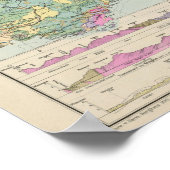 アルペンランダー – アルプスの地図 ポスター (角)