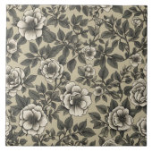 アルペンローズフローラヴィンテージパターン タイル (正面)