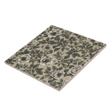 アルペンローズフローラヴィンテージパターン