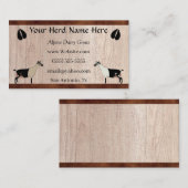 アルペン酪農山羊 名刺 (正面/裏面)