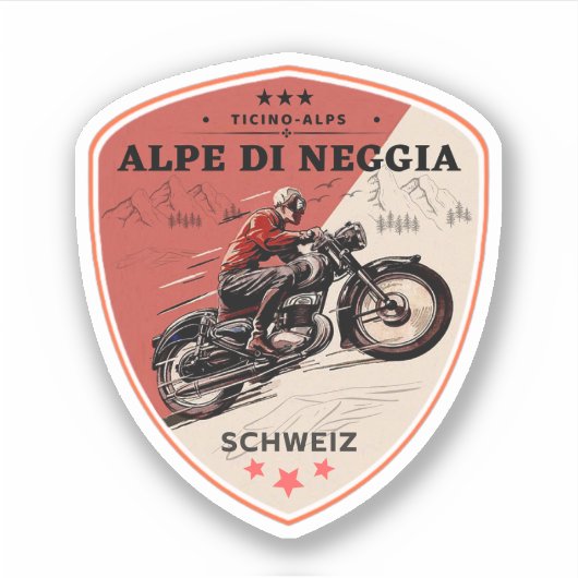 アルペ・ディ・ネッジャ スイスアルプス バイクツアー シール (正面)