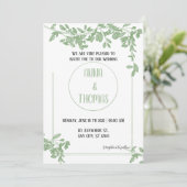 アルボエレガントリアルグ葉レリー結婚式招待状 招待状 (スタンド正面)