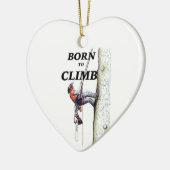 アルボリストの木の外科医チェーンソーのランバージャッククライマー セラミックオーナメント (左)