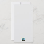 アルボリスト炎秋色:赤いカエデ葉の サンキューカード (裏面)