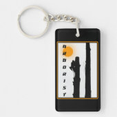 アルボリスト：ライジングサンシルエットツリークライマー キーホルダー (正面)