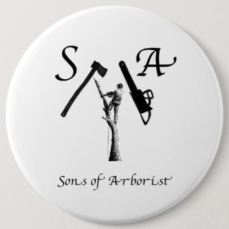 アルボリストArb Artチェーンソーランバージャック 缶バッジ