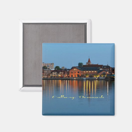 アルボルグ、デンマーク風光明媚な写真、 マグネット (正面/裏面)