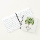 アルボ素朴レタムオークツリーモノグラムゲストブック ノートブック (内部)