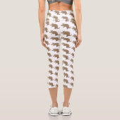 アルマおもしろいディッロhappy cartoonイラストレーション カプリレギンス (裏面)