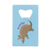 アルマおもしろいディッロhappy cartoonイラストレーション クレジットカード栓抜き (正面)