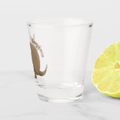 アルマおもしろいディッロhappy cartoonイラストレーション ショットグラス (右)