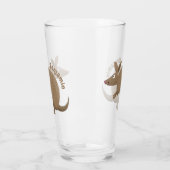 アルマおもしろいディッロhappy cartoonイラストレーション タンブラーグラス (左)