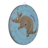 アルマおもしろいディッロhappy cartoonイラストレーション ダーツボード (正面左)