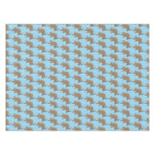 アルマおもしろいディッロhappy cartoonイラストレーション テーブルクロス (正面(横))